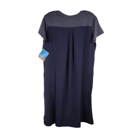 Columbia Dress Hazel Springs Blue Womens Size Small S Activewear SS Pockets New - Picture 3 of 8